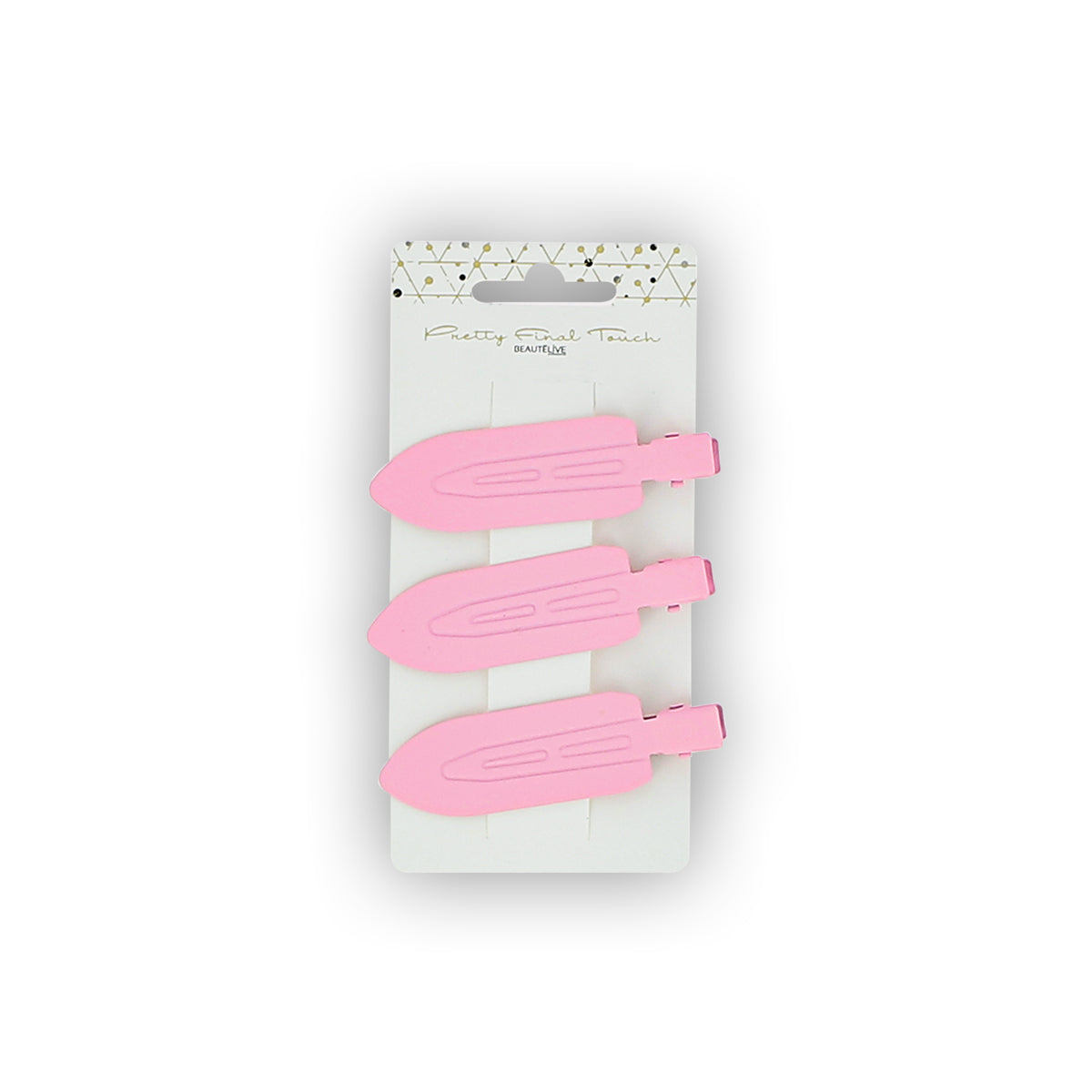 3-Pack Pink No-Crease Hair Clips