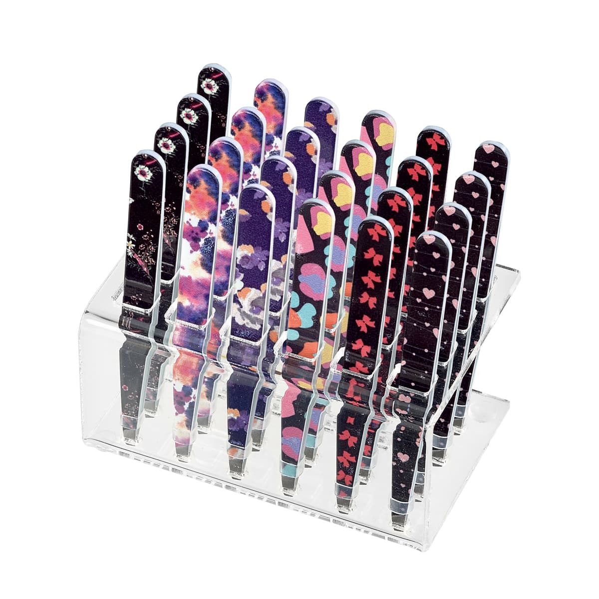 Display of 24 Tweezers