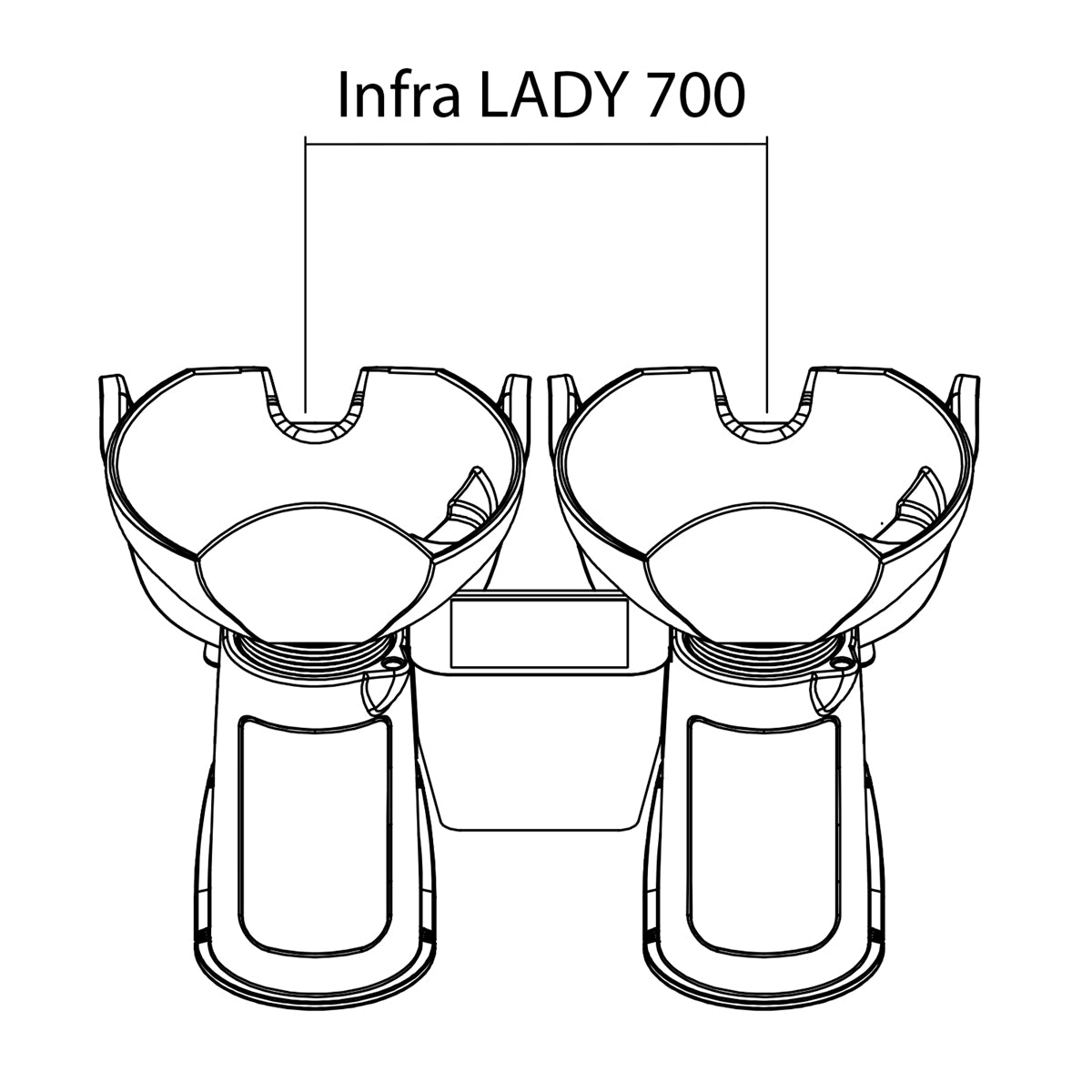 Aluminium spacer INFRALADY Caruso-Katy-Lion