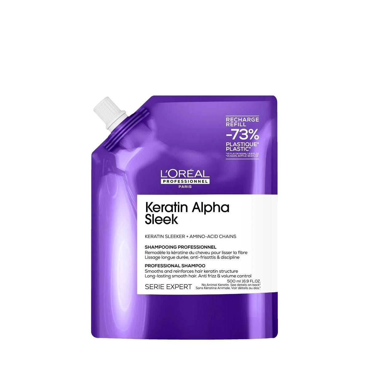 Série Expert Keratin Alpha Sleek Disciplining Shampoo Refill