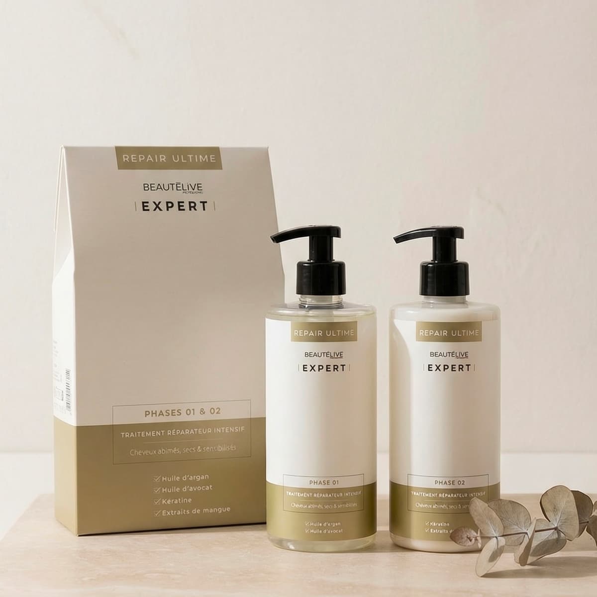 ULTIMATE REPAIR INTENSE CARE 2X500ML BEAUTELIVE EXPERT