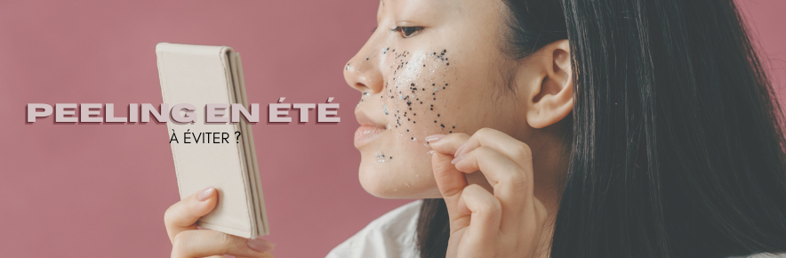 bannière de blog peeling en été