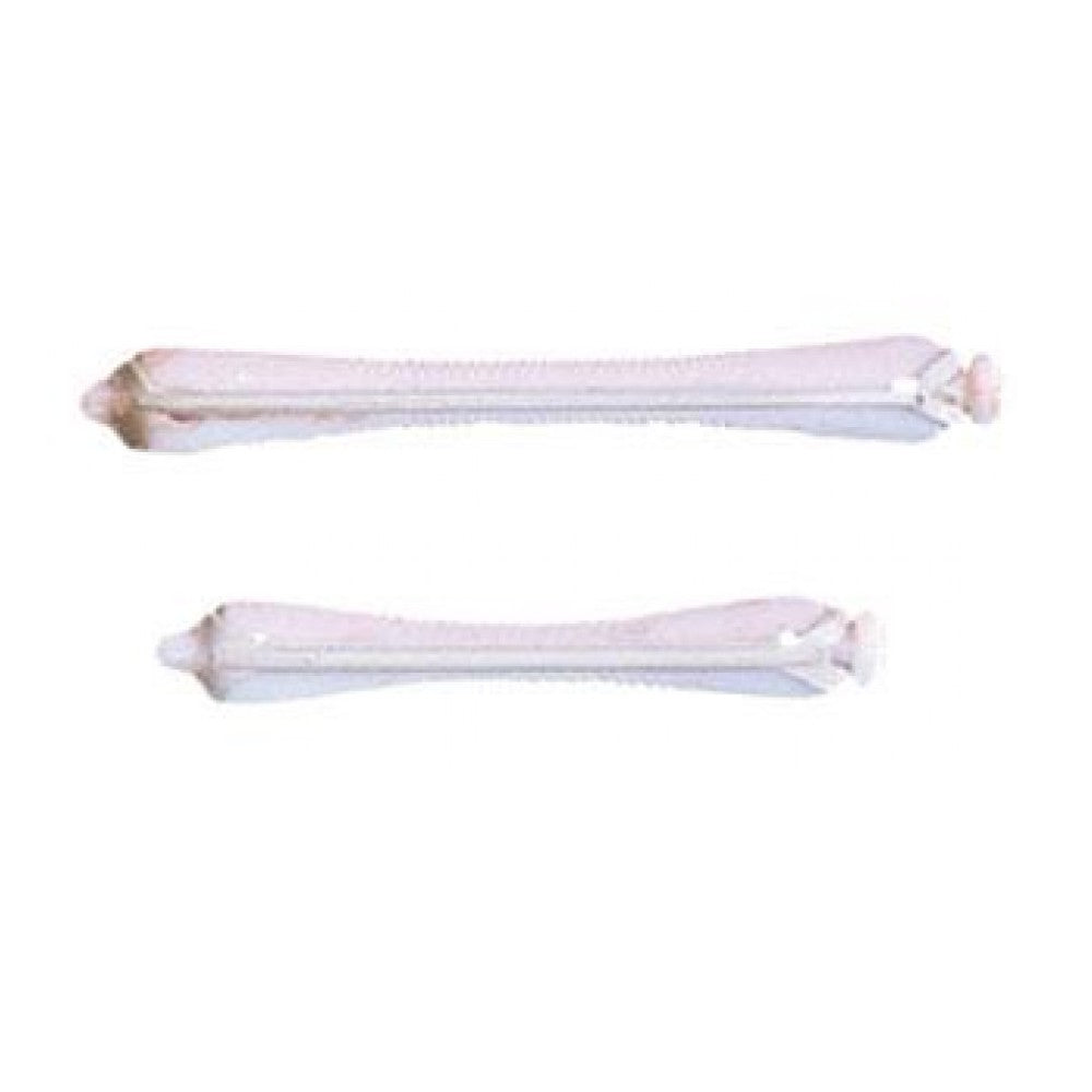 Bigoudis permanente blanc/rose 6mm x12