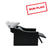 GONDOLA PLUME Air Massage Bathtub + Electric Leg Rest Black 008C