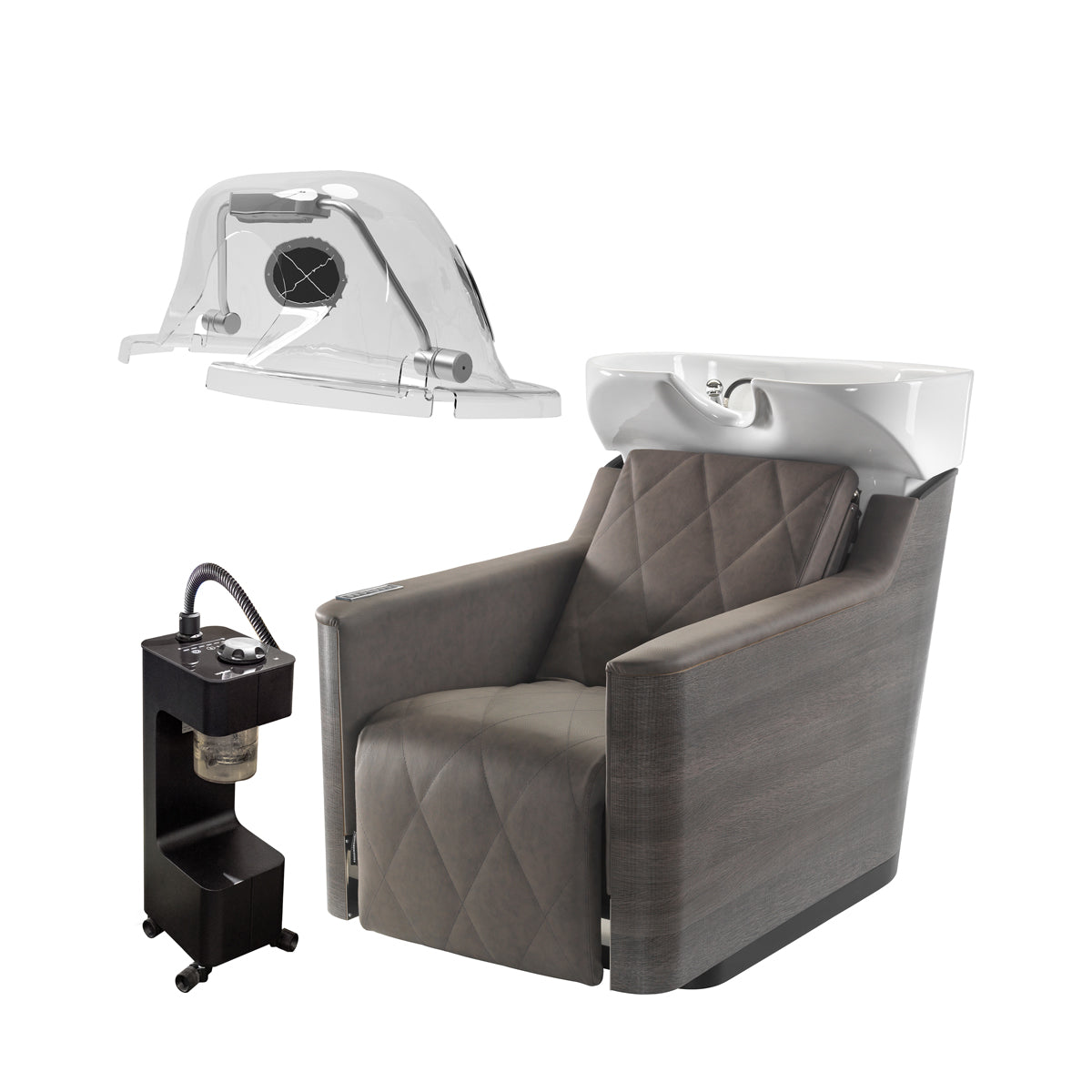 Green Star Class Comfort Tray + Vapomist + Igloo Shirodara B&C Fronda Dark Wood Faux Leather