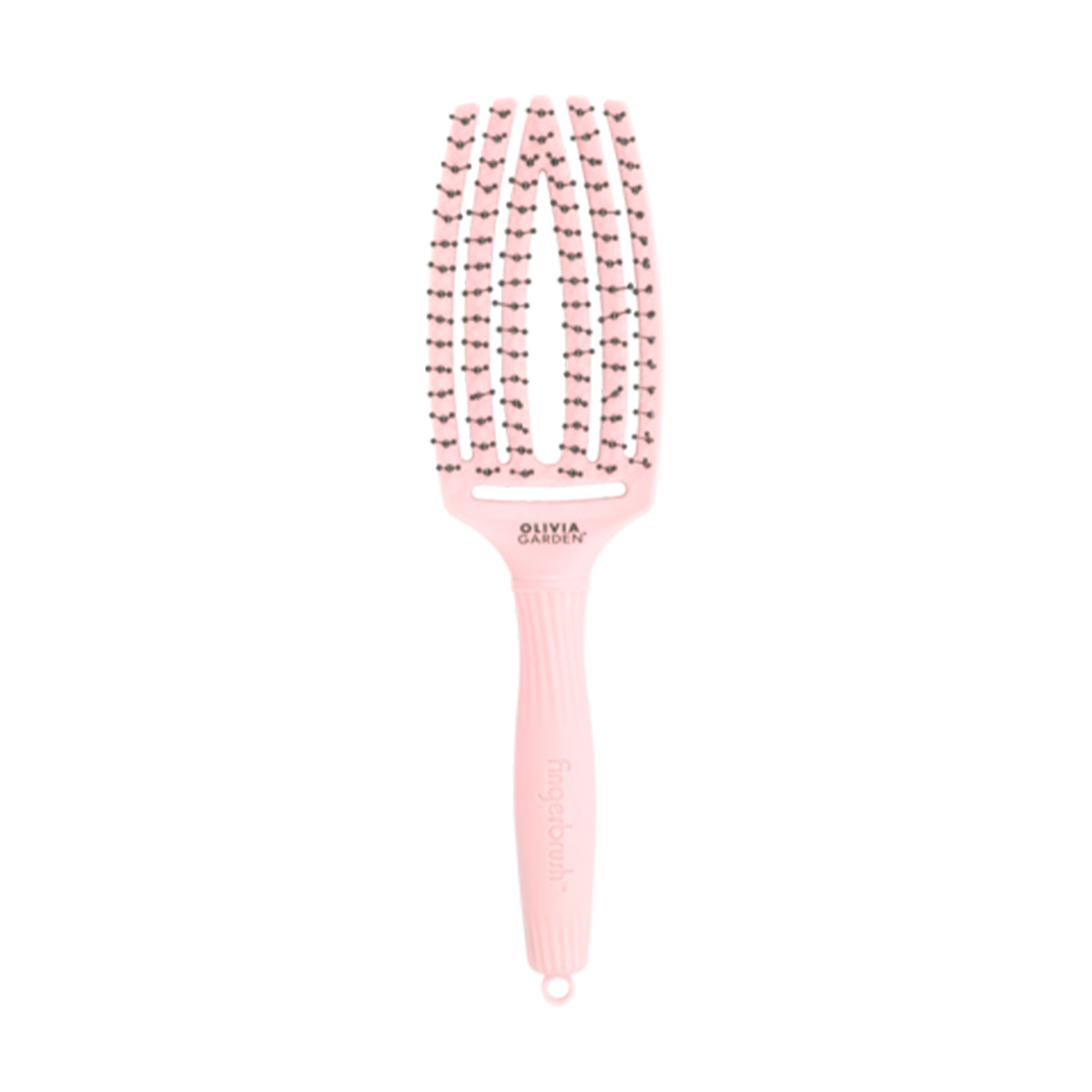 FINGERBRUSH Care Iconic Double Nylon Pastel Pink Brush