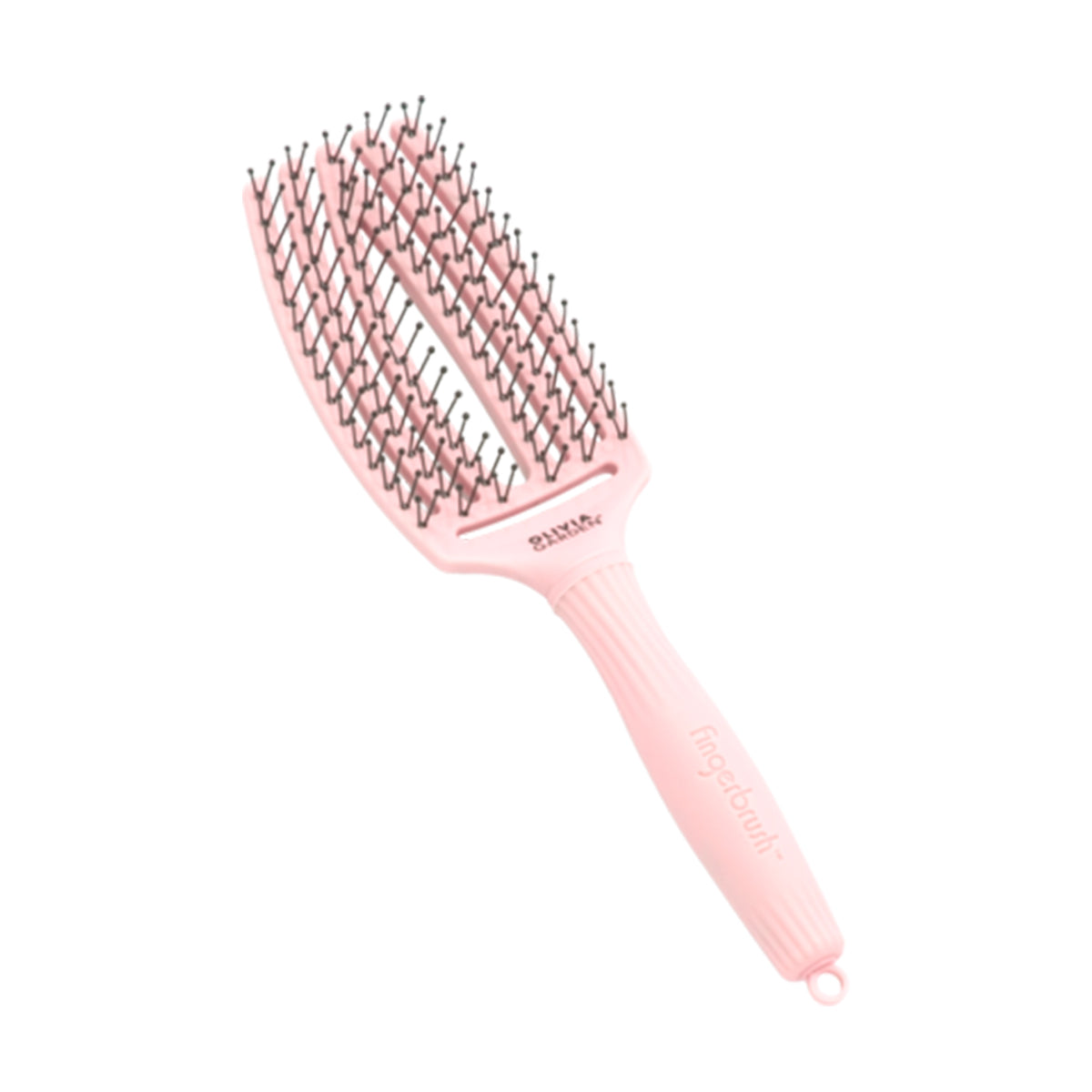 FINGERBRUSH Care Iconic Double Nylon Pastel Pink Brush