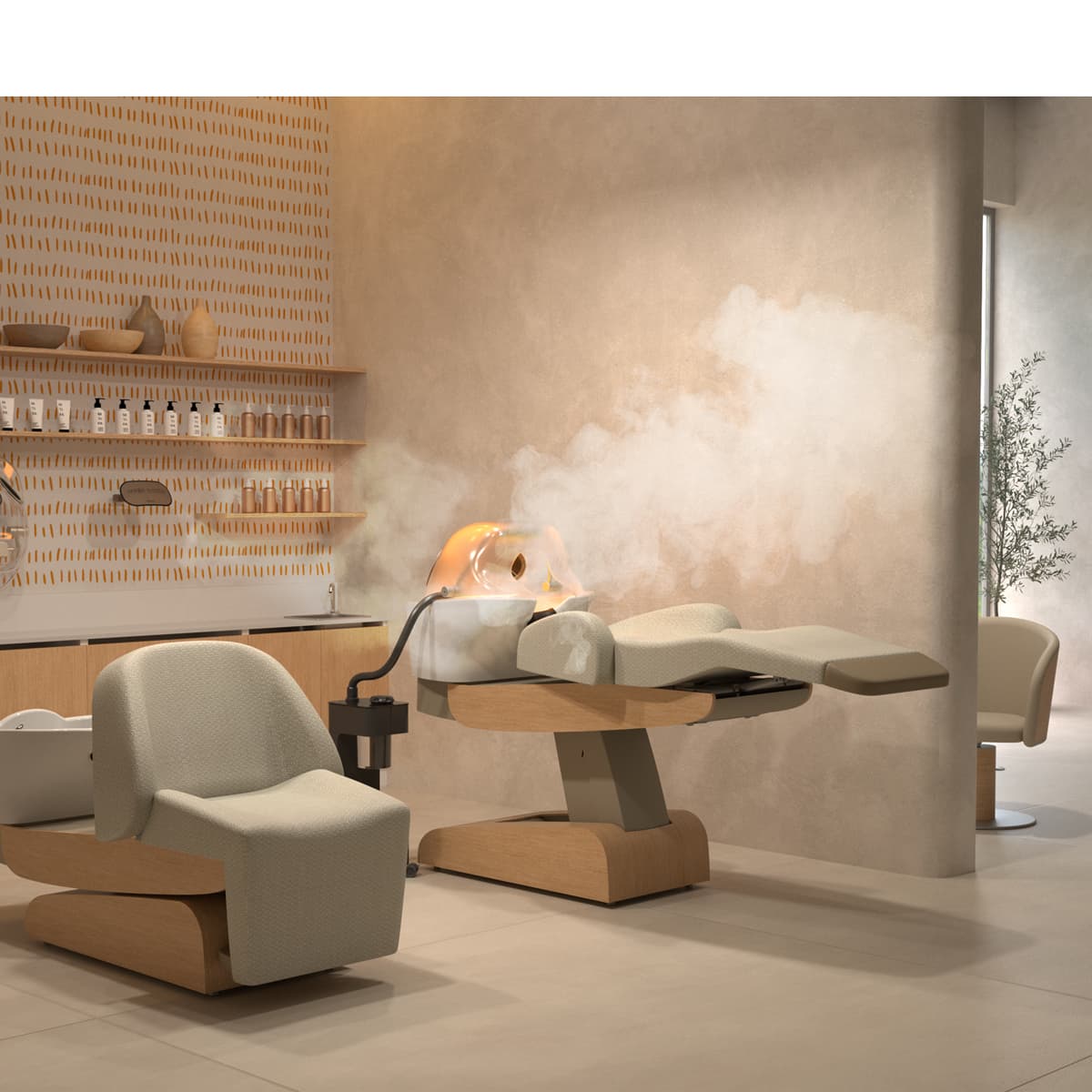 Bac HEAVEN Relax + Igloo Shirodara + Vapomist 1 + Repose Tête