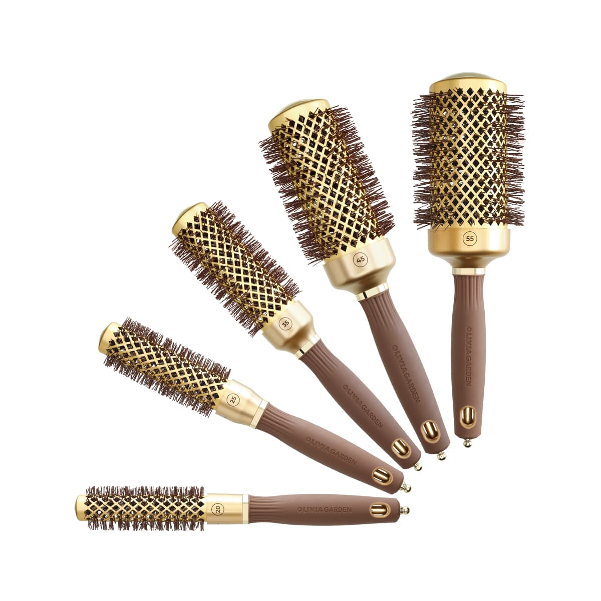 Expert Blowout Shine Gold & Brown Brush