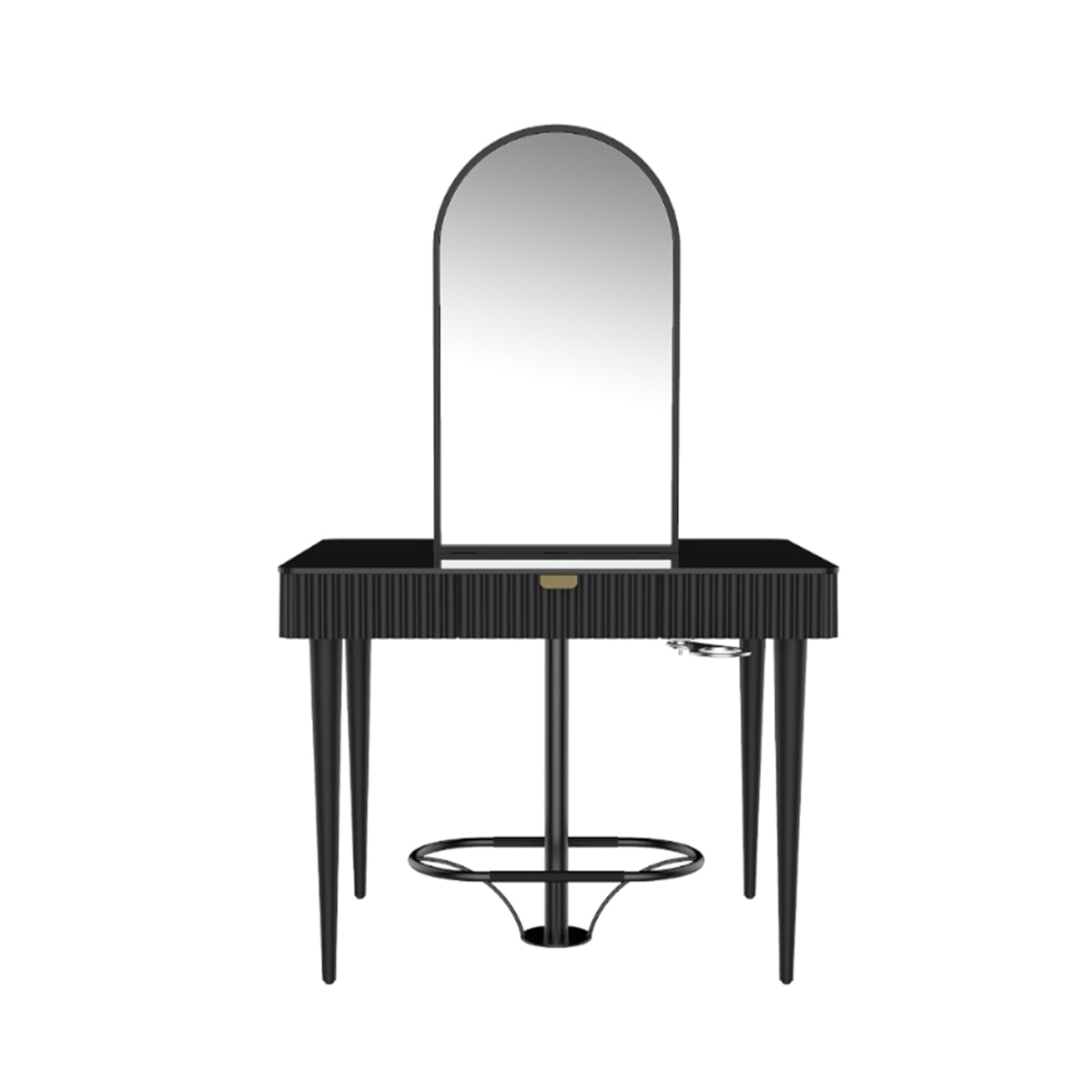 Hairdressing chair SARAH Easy Central 2-Seater Black