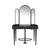 Hairdressing Station SARAH Plus Central 2-Seater Black