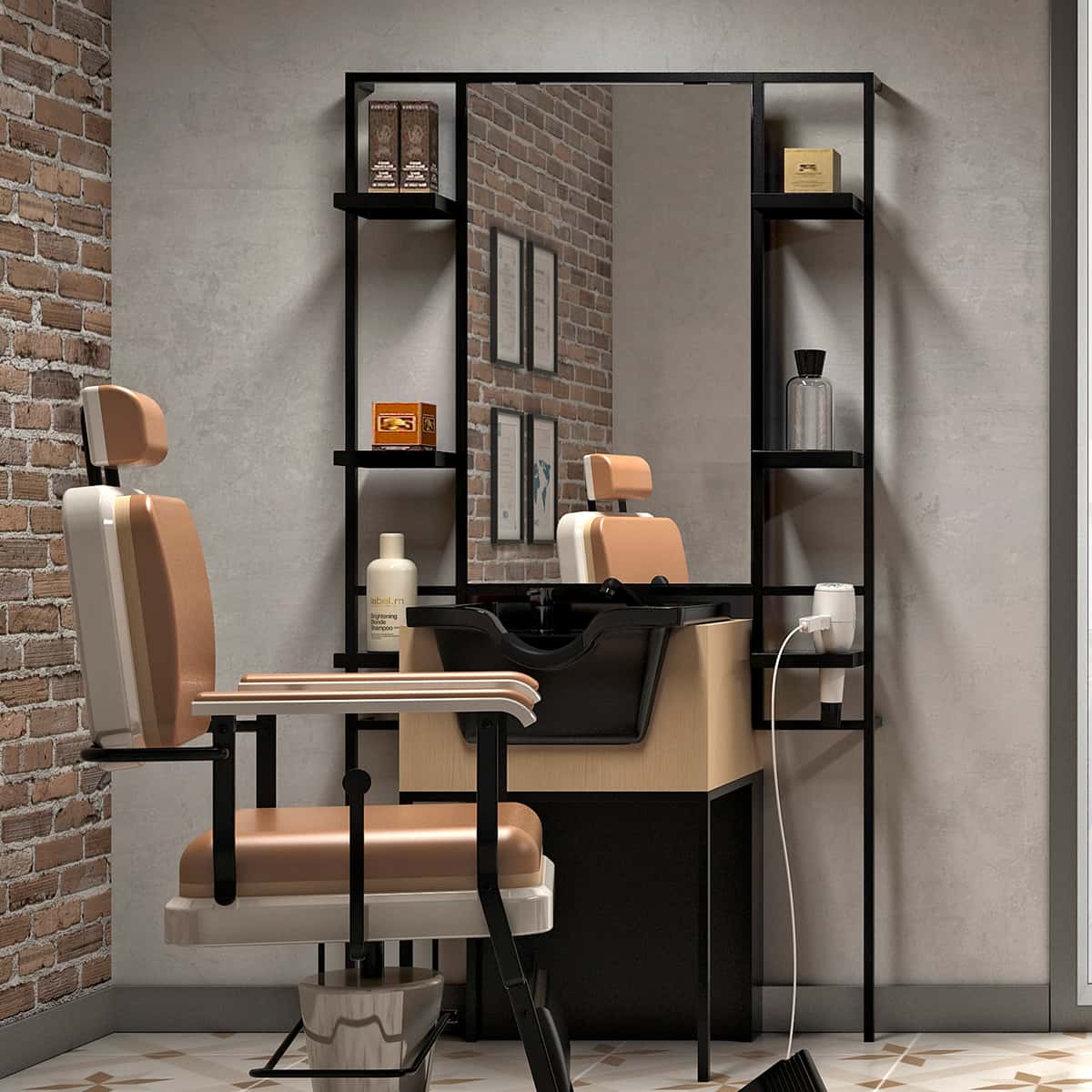 PUR Black Dressing Table LED Lighting