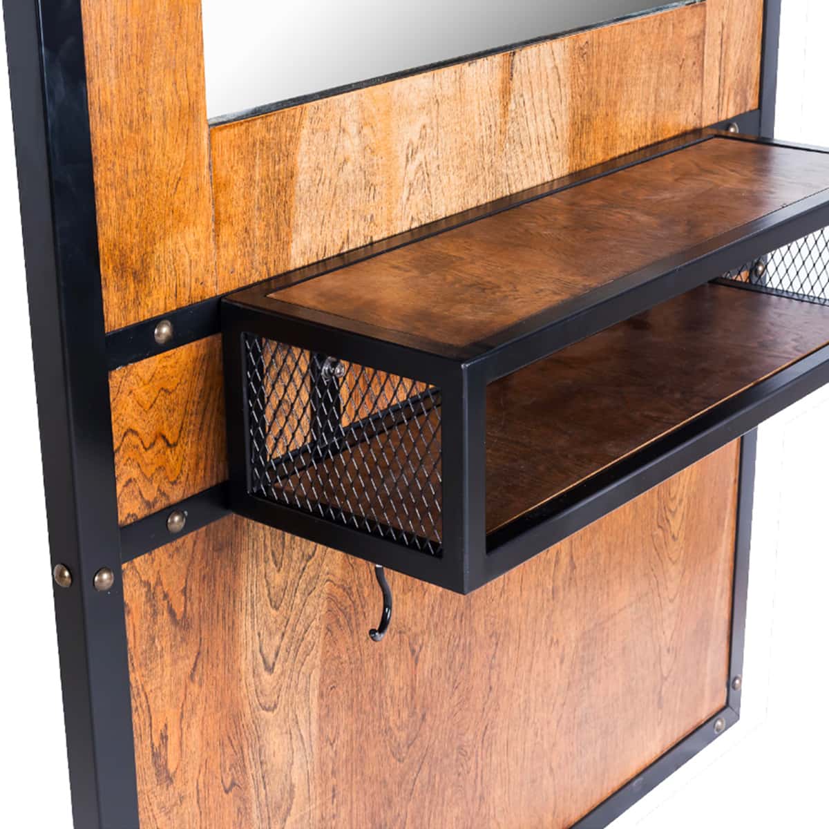 RICHARD Dressing Table Black + Wood