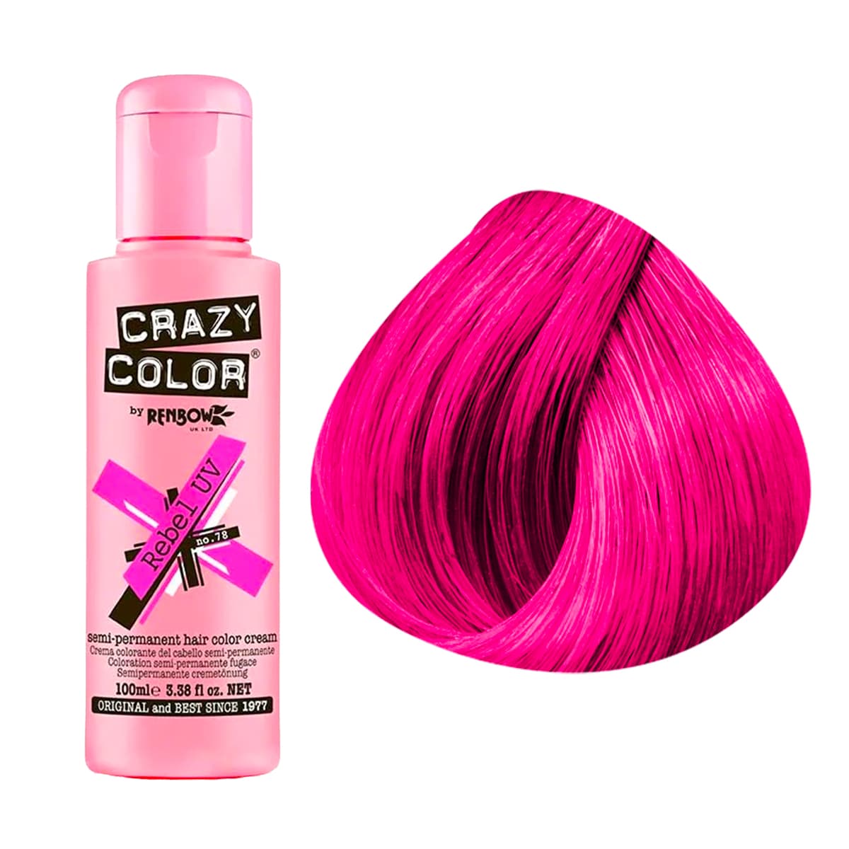 Crazy Color semi-permanent hair dye