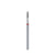 Embout Diamant Flamme Pointue Rouge Diamètre 2,1mm