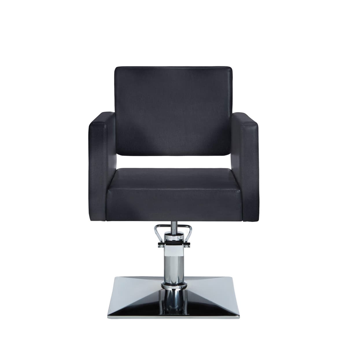 Fauteuil de Coiffure Christy Noir Base Carrée