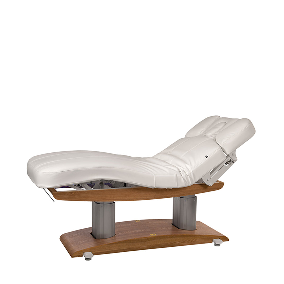 TROCH Electric Massage Table Heated White Light Wood Base 4 Motors
