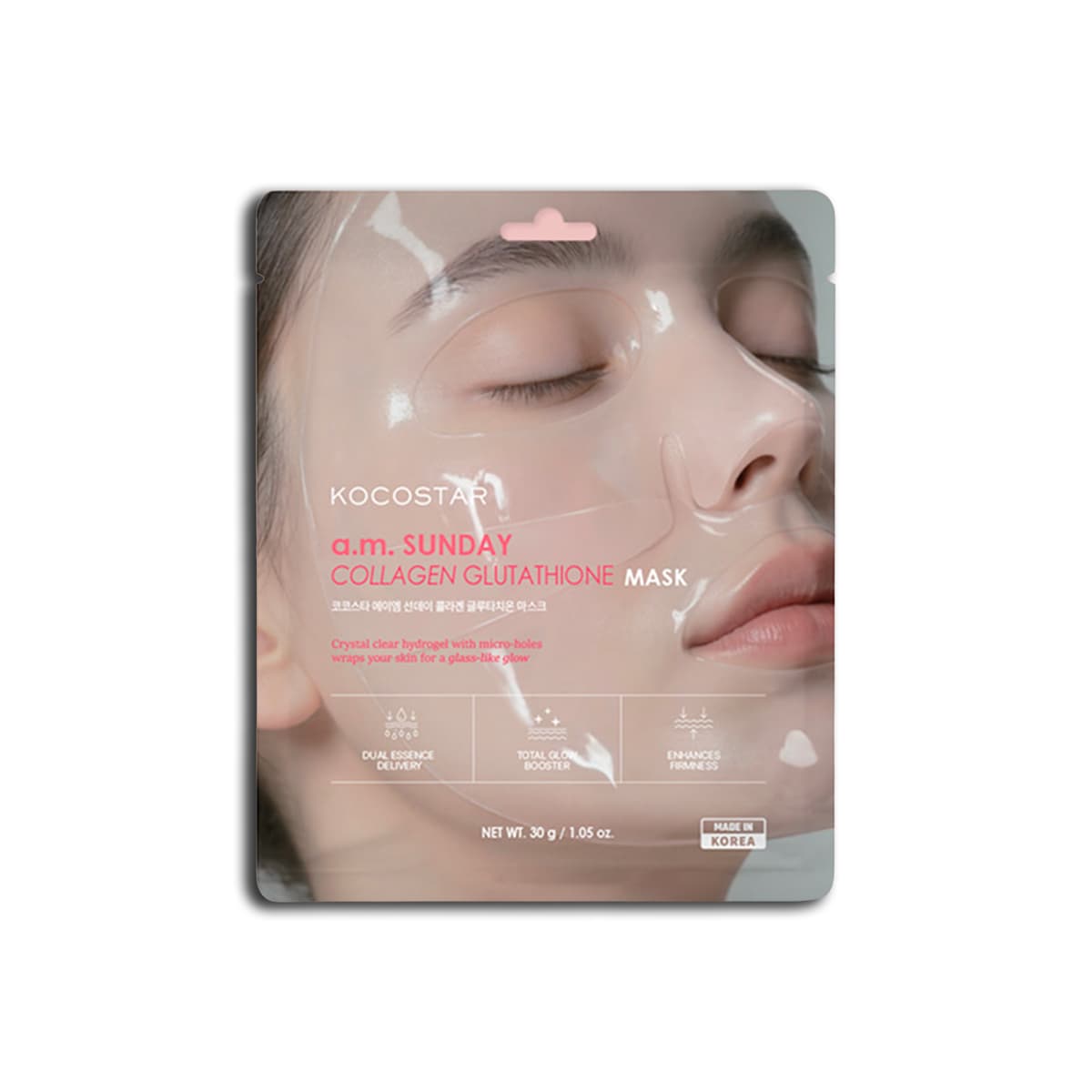 Masque Visage Hydrogel au Collagène + Glutathion
