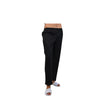Black Elastic Trousers Without Pockets