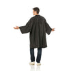 Peignoir Cape avec Manche Noir Fermeture à Velcro