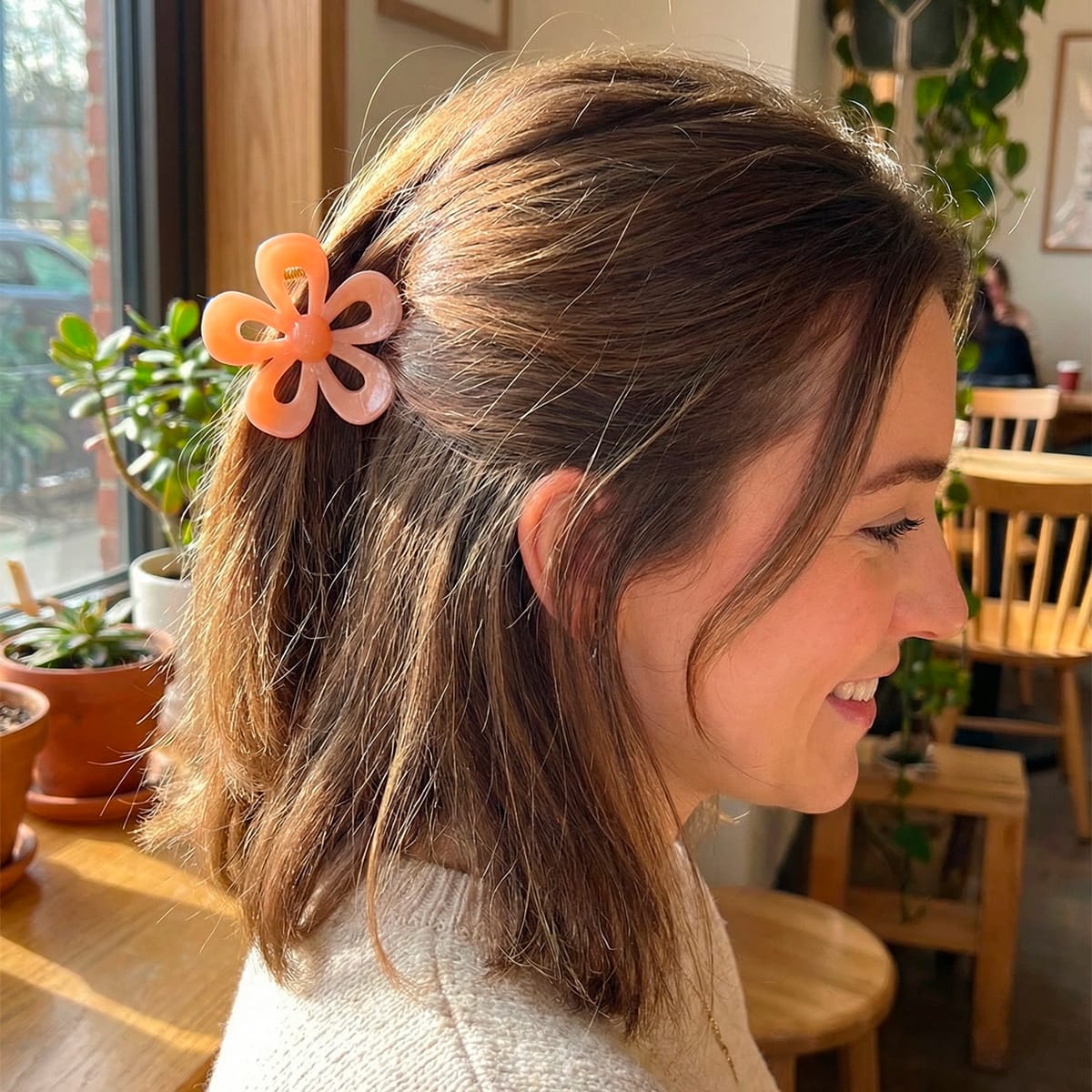 Flower Shaped Hair Clip