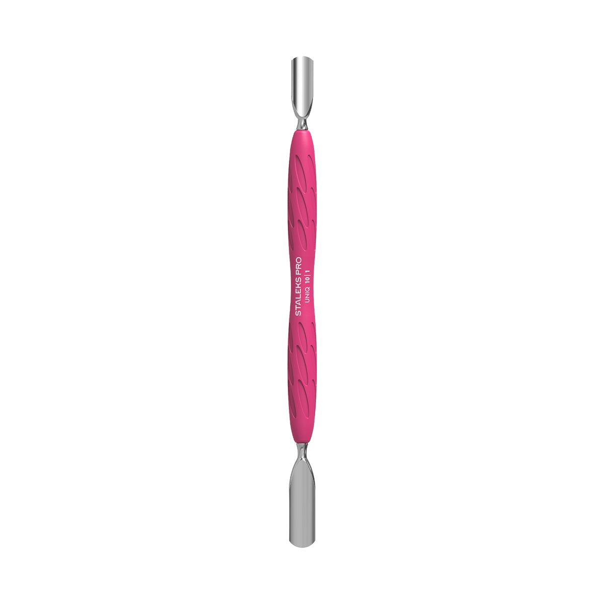 Cuticle Pusher Rounded Wide and Narrow Silicone Handle Uniq