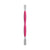 Cuticle Pusher Rounded Wide and Narrow Silicone Handle Uniq