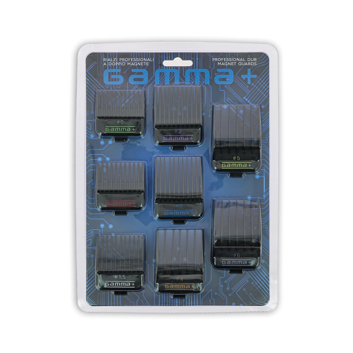 Set of 8 Black Double Magnet Counter-Combs