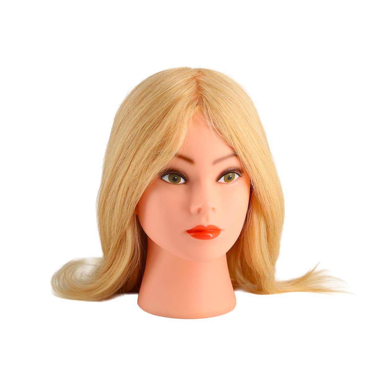 Tête Malléable NINON Blond Clair 35cm Spéciale Coloration
