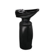 Star III Column Waste Bin Black Structure