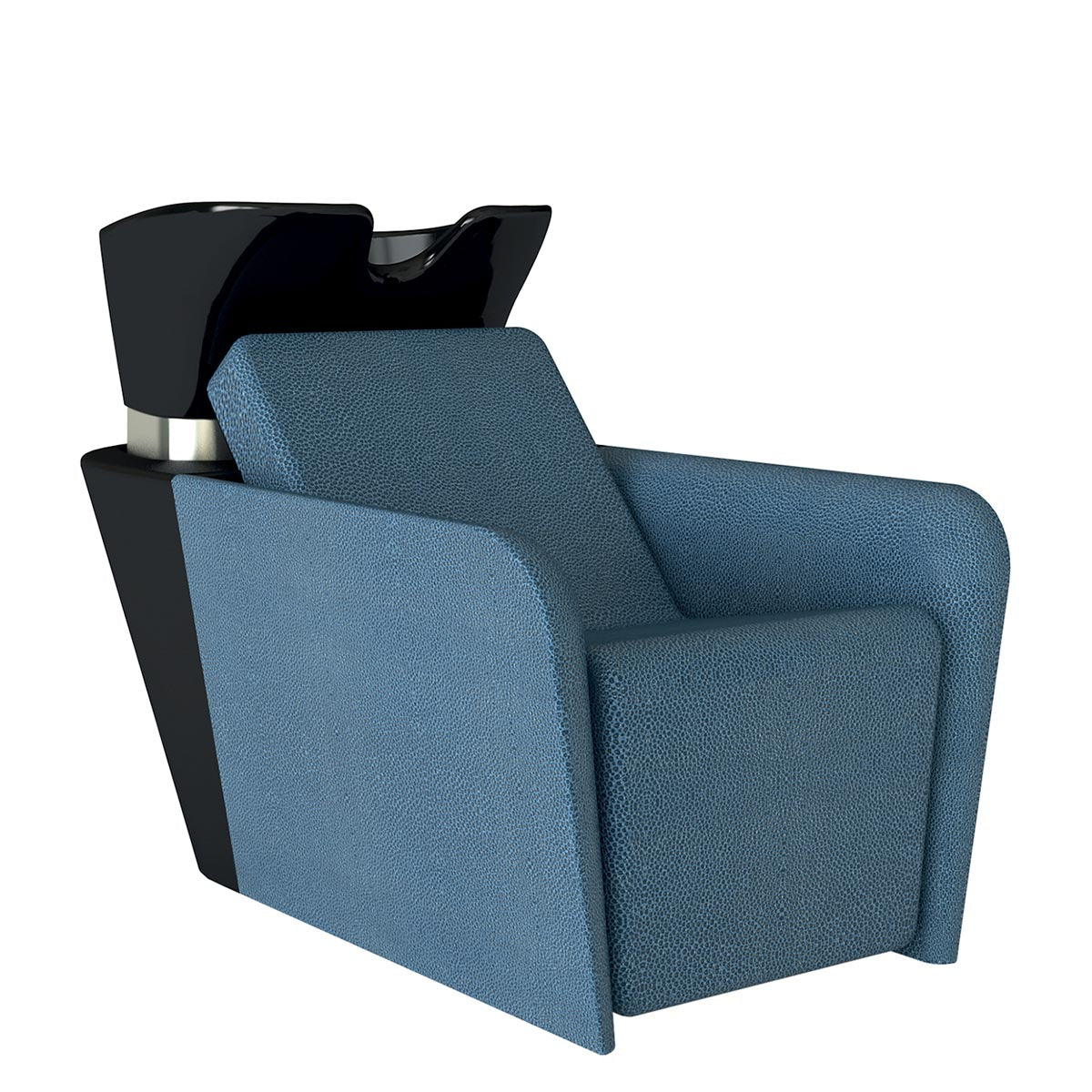 ALU WASH STAND COMFORT Backwash Unit Electric Leg Rest Black Bowl
