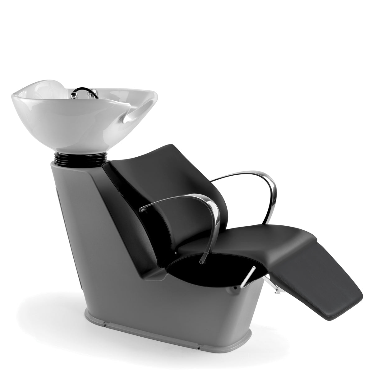 Lady Lion Plus Gray Structure bedpan with manual leg lifter