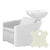 SkyWash Prima Classe Air Massage Backwash Unit with electric leg rest