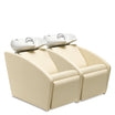 Bac THEO 2-seat fixed White Basin