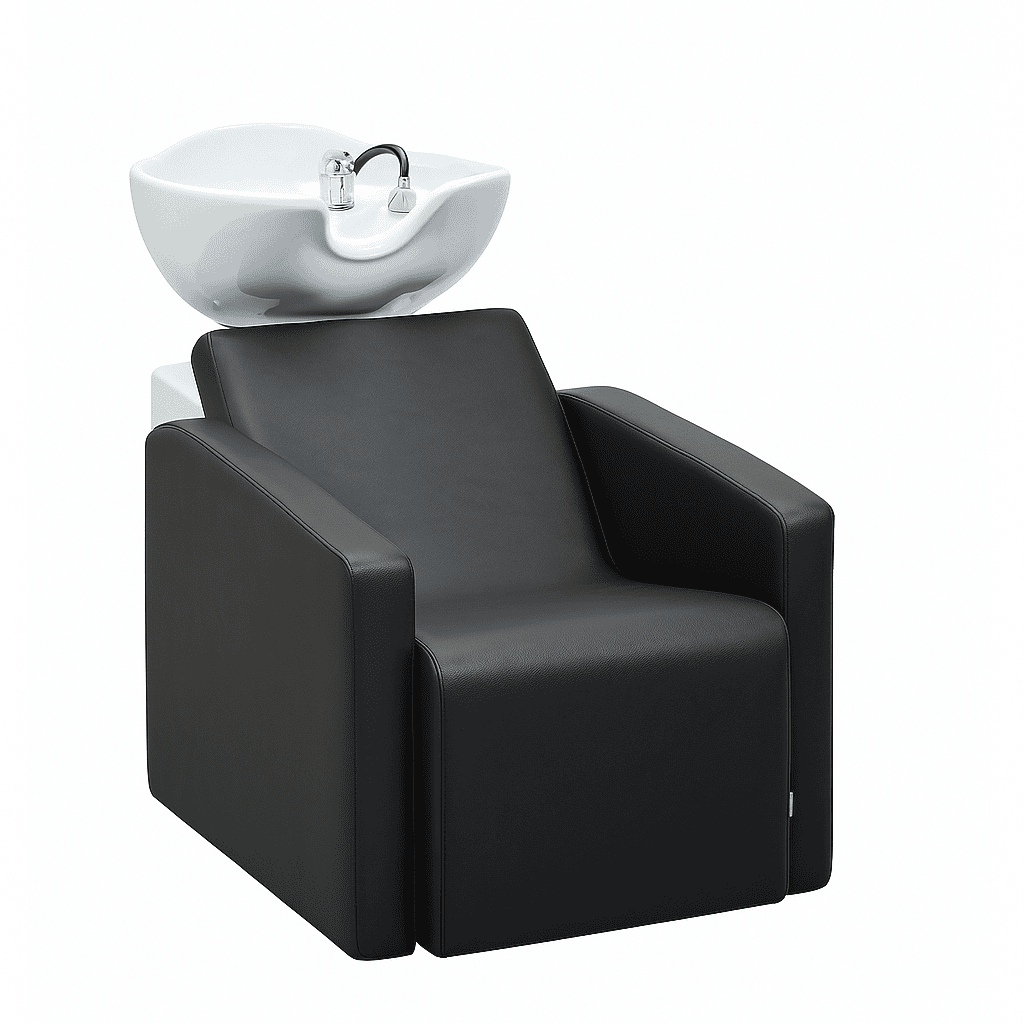 Up&Down Air Massage Bathtub + Electric Leg Rest Black 008C