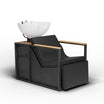 Bac E-BASIL Noir Accoudoirs Bois + Repose-Pieds Electrique