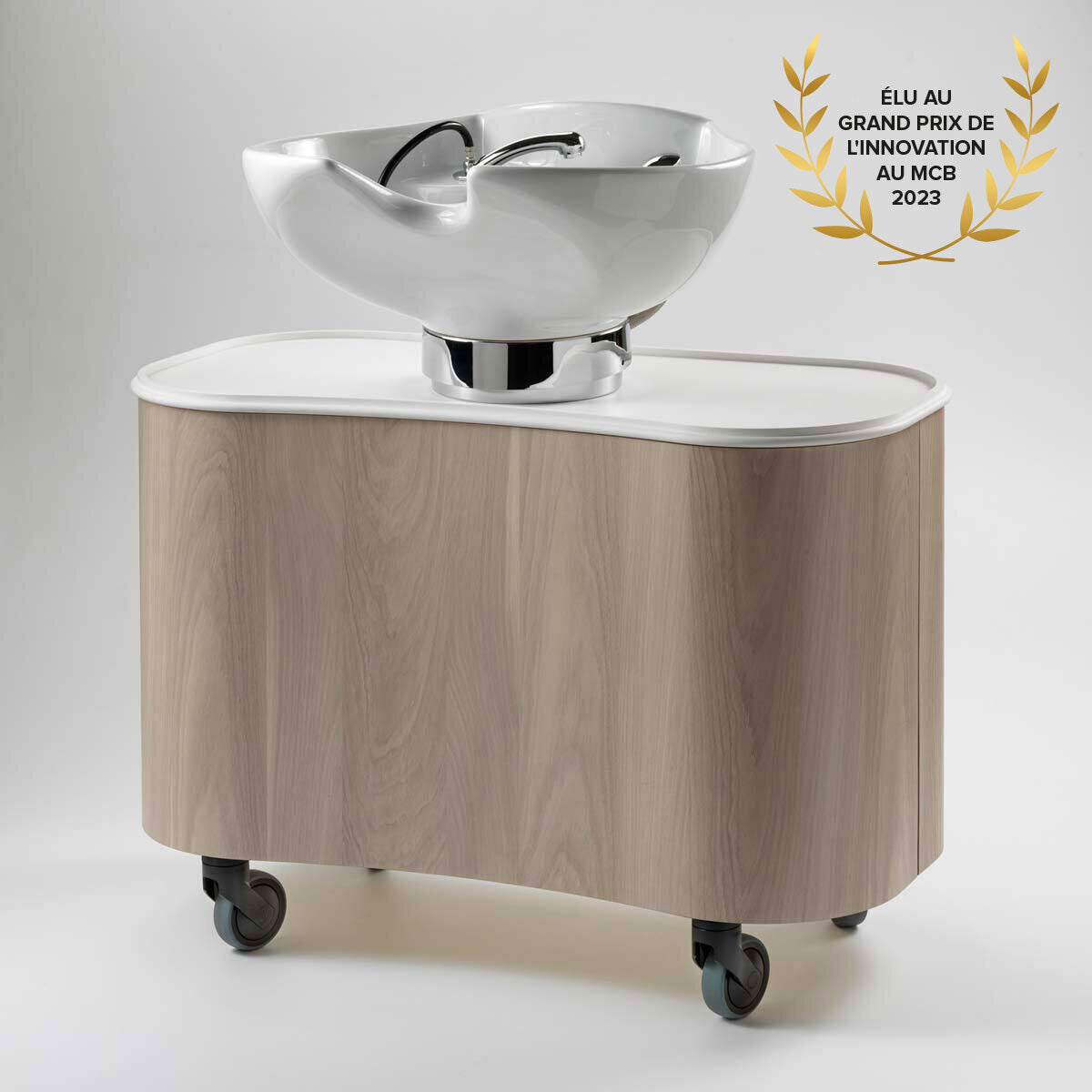 White Tray White Tub Trolley