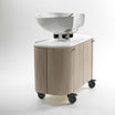 White Tray White Tub Trolley