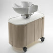 White Tray White Tub Trolley