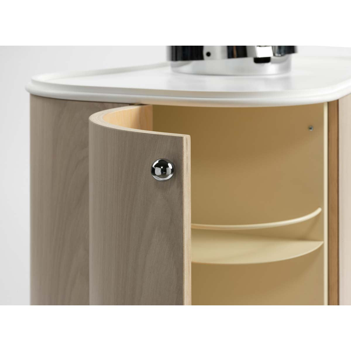 White Tray White Tub Trolley