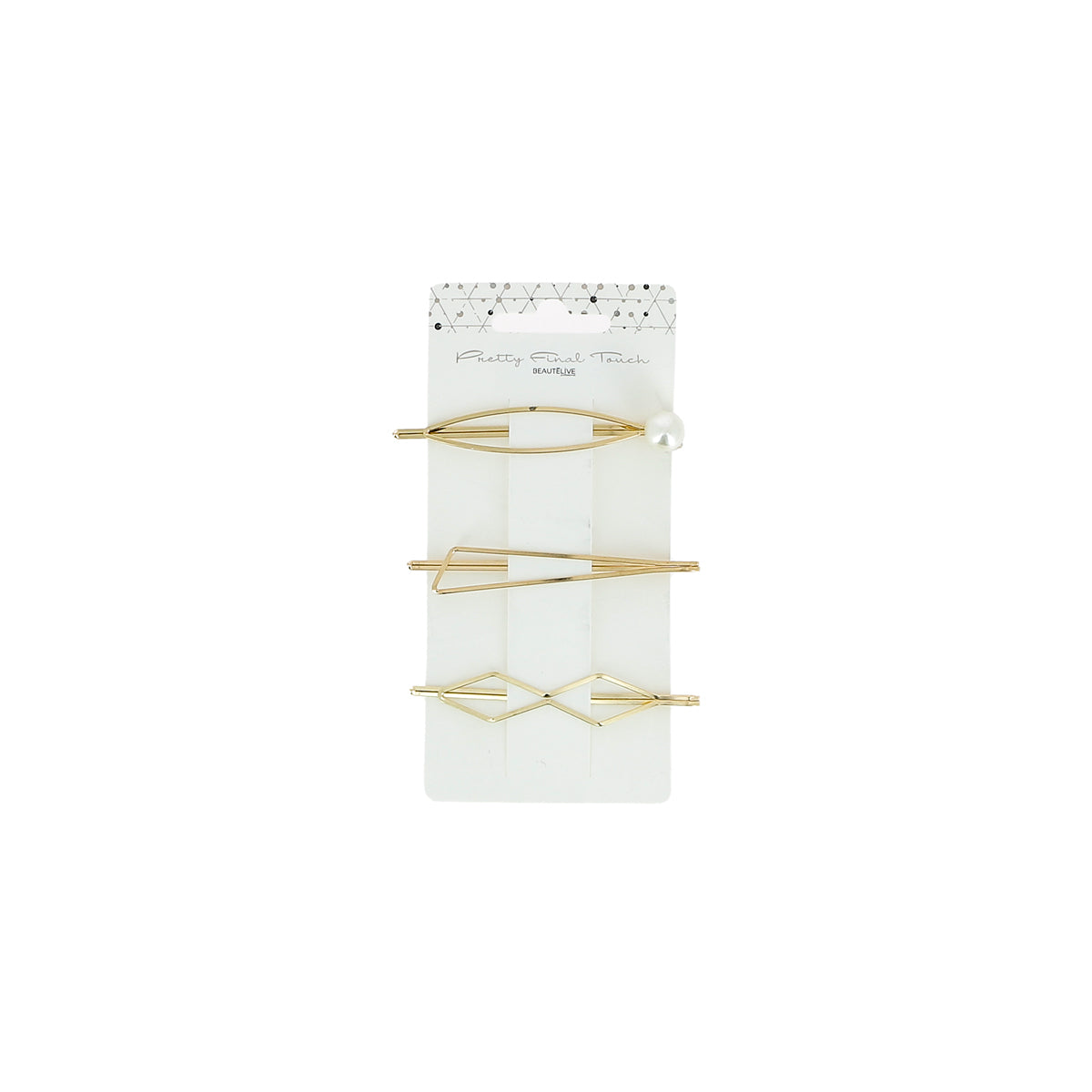 Mixed Golden Hair Clips x3