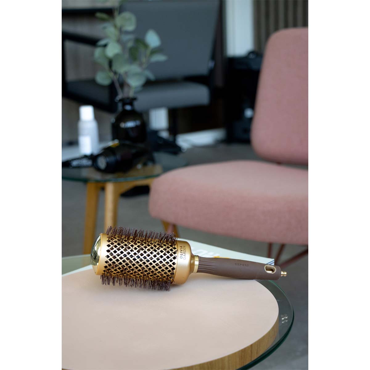 Expert Blowout Shine Gold & Brown Brush