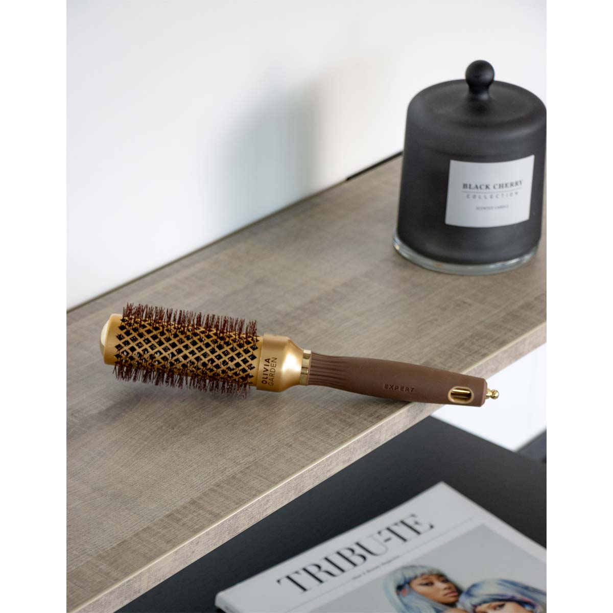 Expert Blowout Shine Gold & Brown Brush
