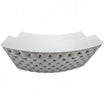 Caisse ROYAL II Matelassée avec Boutons Structure  Blanche Gloss