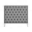 MADAME Quilted Button Chest White Gloss Frame