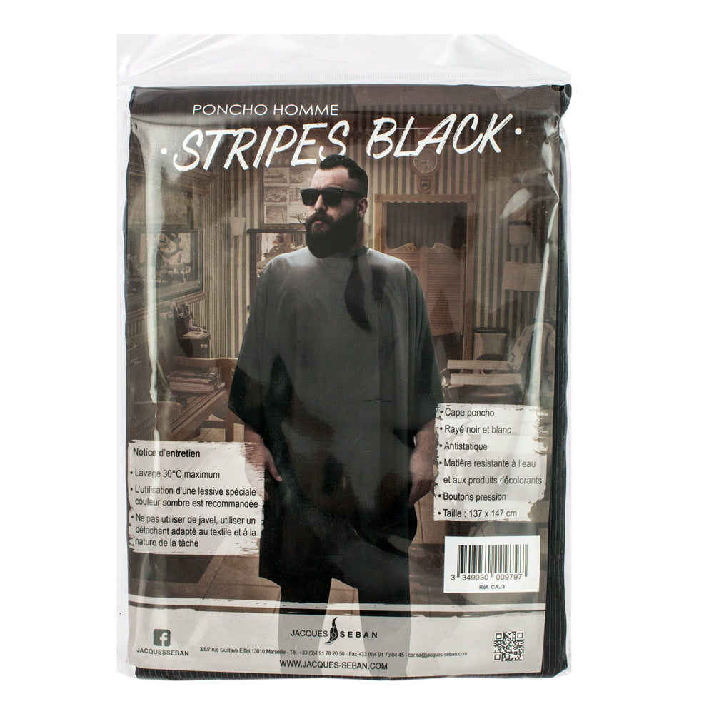 Men's striped cape