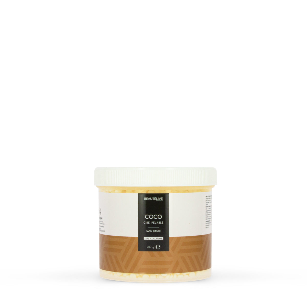 Strip-free, rosin-free coconut wax for sensitive skin