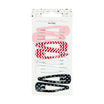Medium click-clack hair clips x8