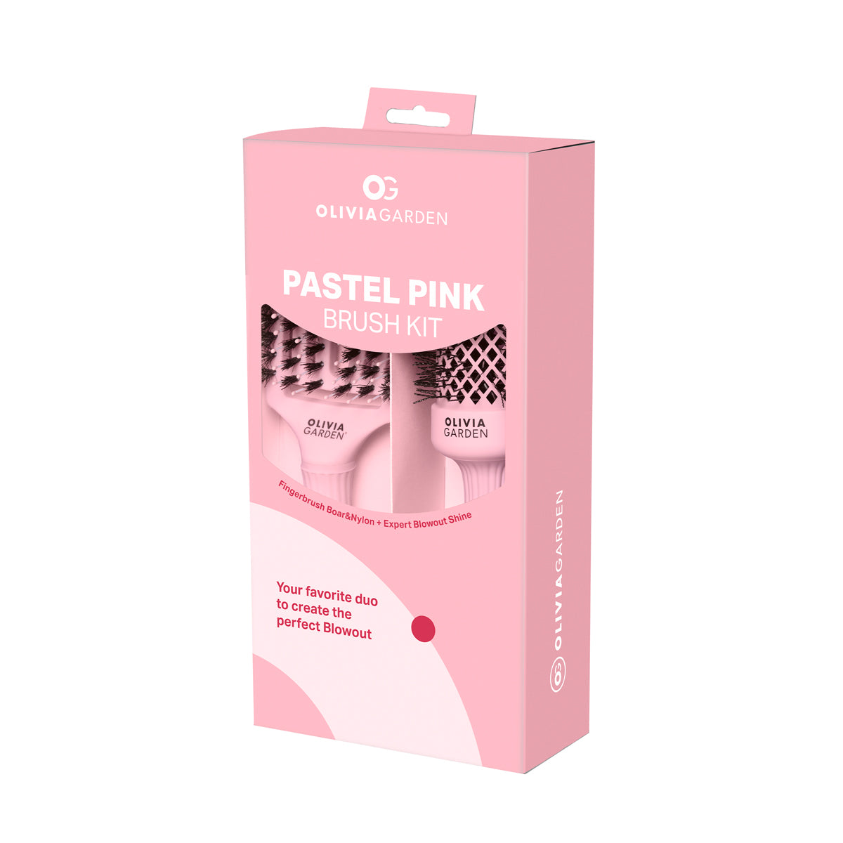 2 Pastel Pink Brushes Set