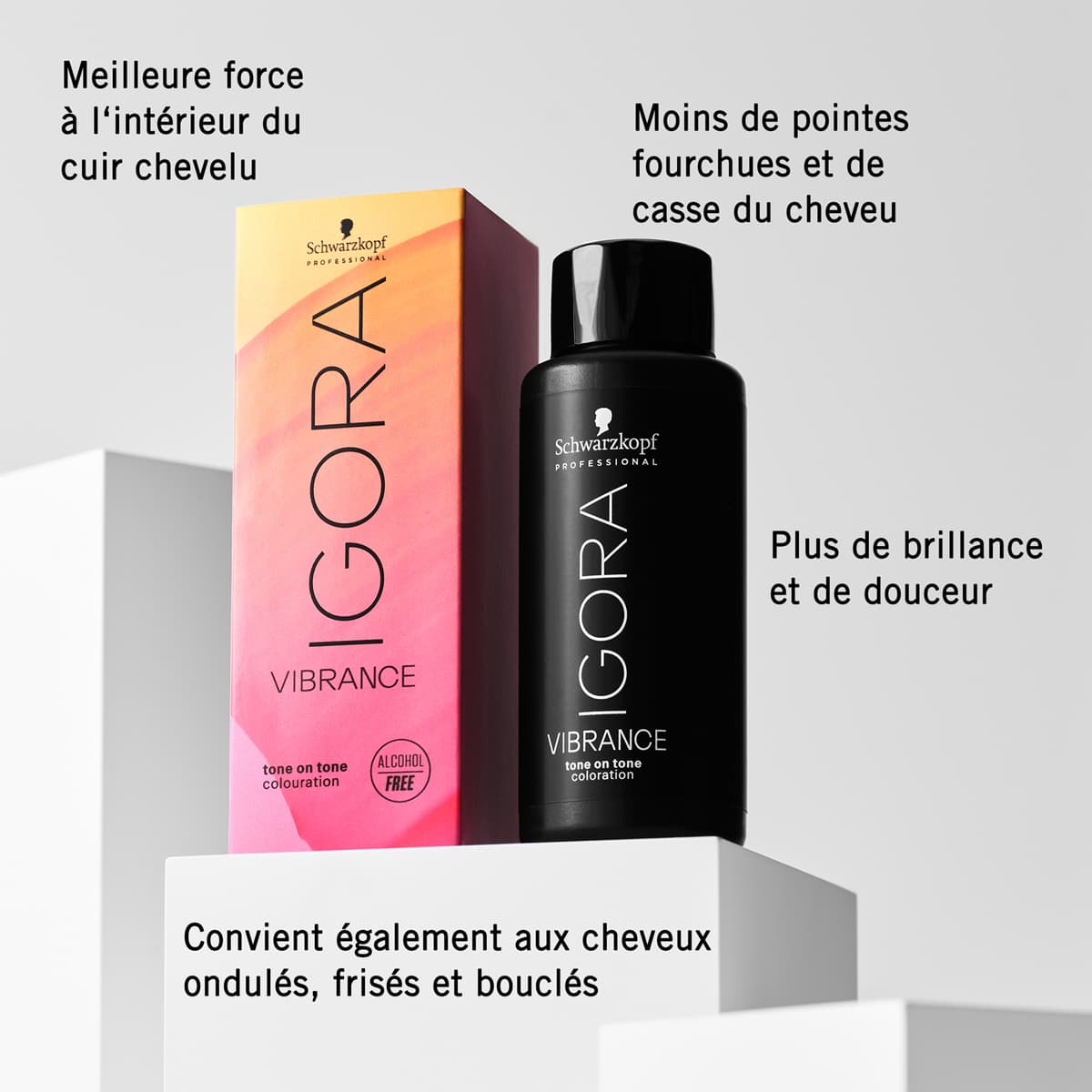 Coloration ton sur ton sans alcool Igora Vibrance